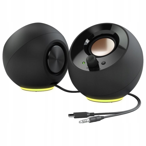 Počítačové reproduktory Creative Pebble SE USB-C 2.0 s RGB podsvietením